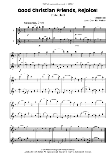 Good Christian Friends, Rejoice!