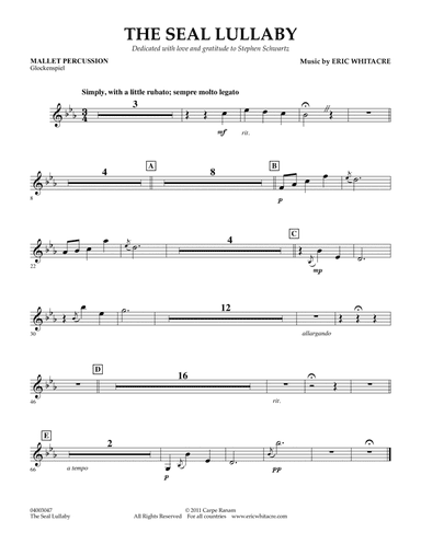 The Seal Lullaby - Mallet Percussion