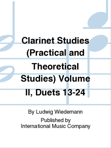Clarinet Studies (Practical And Theoretical Studies) Volume II, Duets 13-24