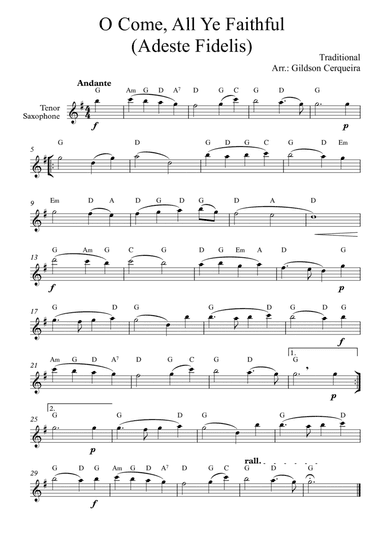 O Come, All Ye Faithful (Adeste Fidelis)