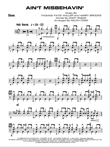 Ain't Misbehavin': Drums