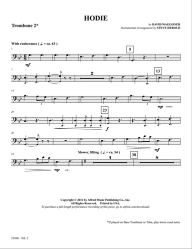 Hodie: 2nd Trombone