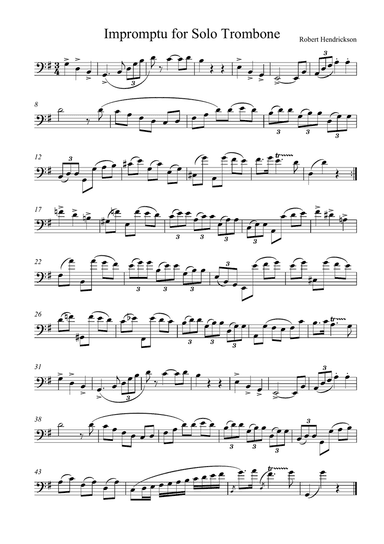 Impromptu for Trombone