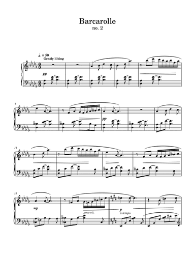 Barcarolle no. 2