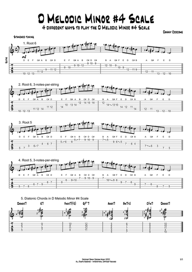 D Melodic Minor #4 Scale (4 Ways to Play)