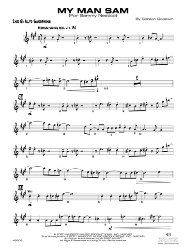 My Man Sam: 2nd E-flat Alto Saxophone