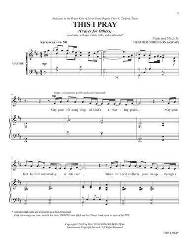 This I Pray (from The Prayer Project)