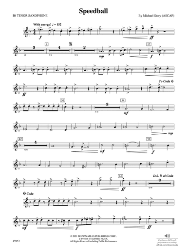 Speedball: B-flat Tenor Saxophone