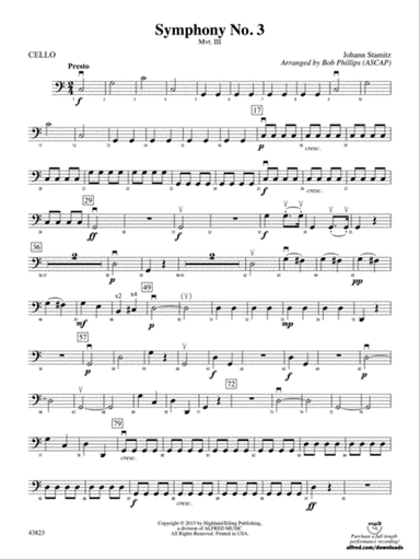 Symphony No. 3: Cello