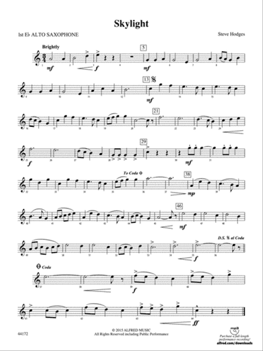 Skylight: E-flat Alto Saxophone