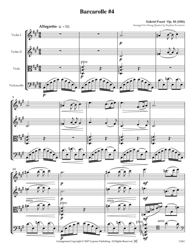 Barcarolle No. 4