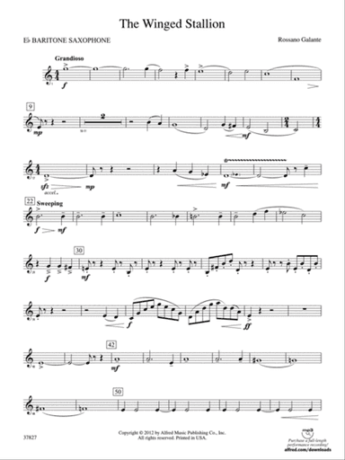 The Winged Stallion: E-flat Baritone Saxophone