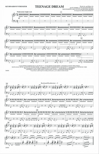 Teenage Dream: Keyboard/Synthesizer