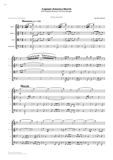 Captain America March - Score Only