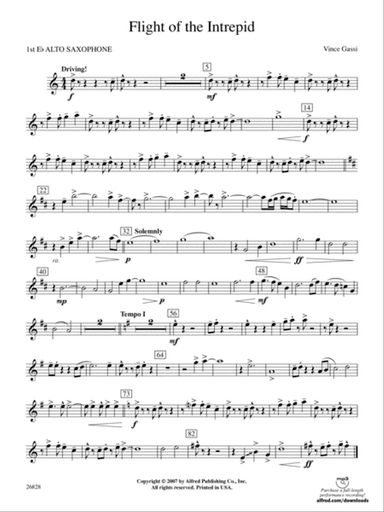 Flight of the Intrepid: E-flat Alto Saxophone