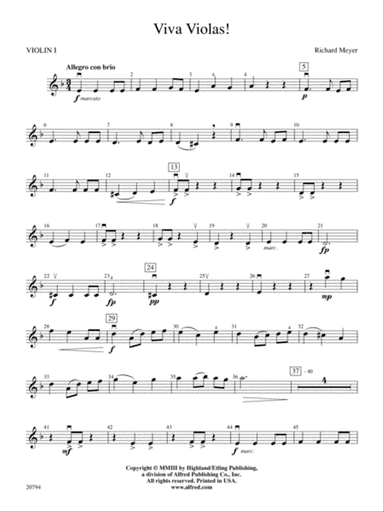 Viva Violas!: 1st Violin