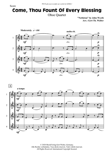 Come, Thou Fount Of Every Blessing