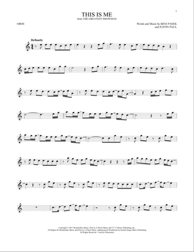 This Is Me (from The Greatest Showman)