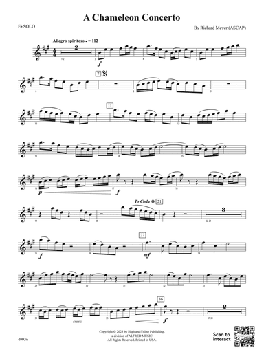 A Chameleon Concerto: Solo Eb Part