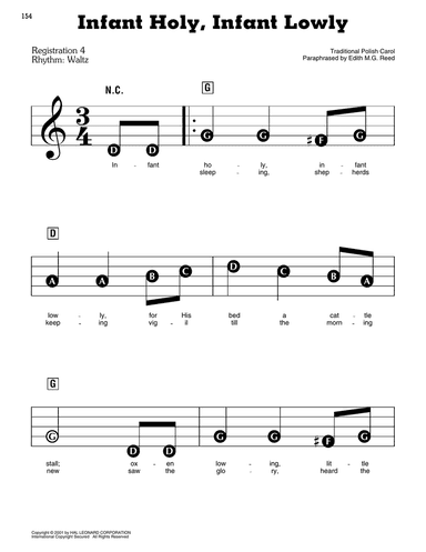 Infant Holy, Infant Lowly