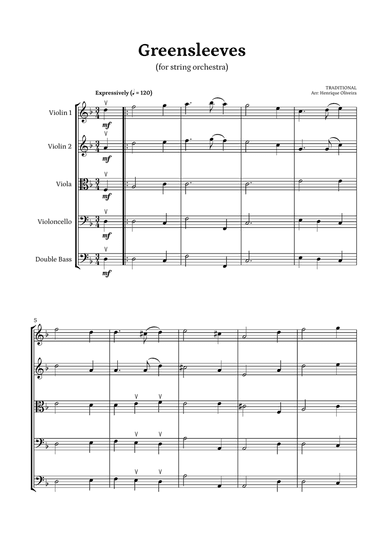 What Child Is This? (Greensleeves) - for String Orchestra
