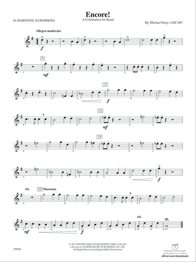 Encore!: E-flat Baritone Saxophone