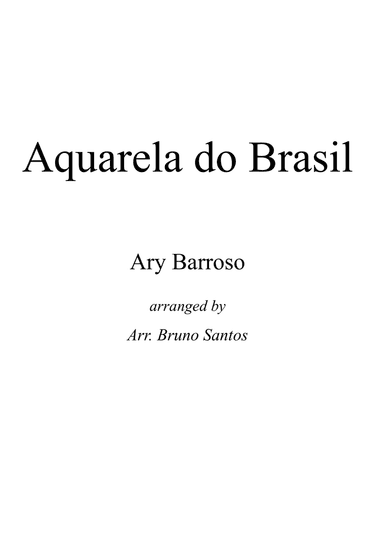 Aquarela do Brasil
