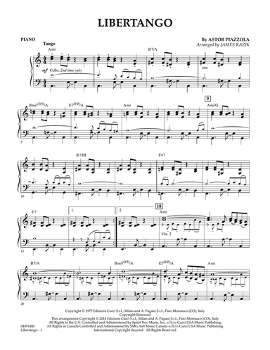 Libertango - Piano