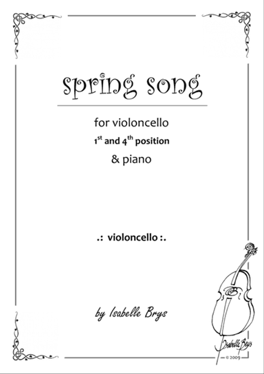 Spring Song for Cello and Piano