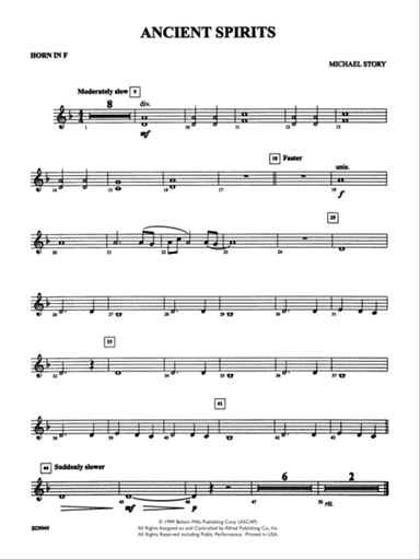 Ancient Spirits: 1st F Horn