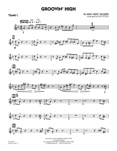 Groovin' High - Trumpet 1