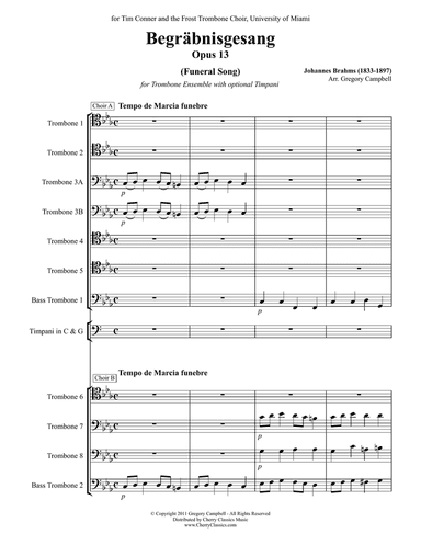 Begräbnisgesang (Funeral Song)