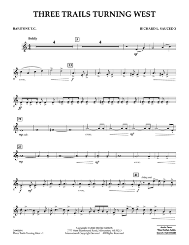 Three Trails Turning West - Baritone T.C.