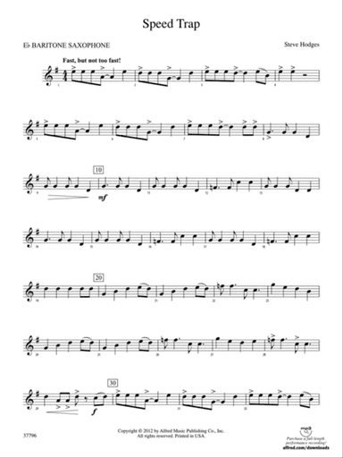 Speed Trap: E-flat Baritone Saxophone