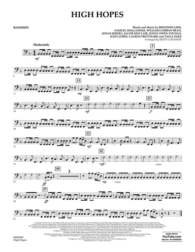 High Hopes (arr. Matt Conaway) - Bassoon