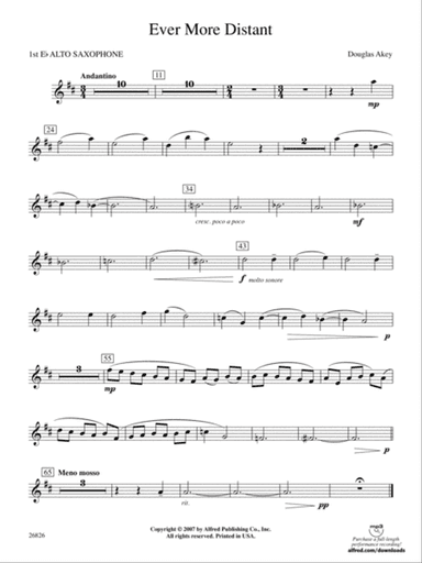 Ever More Distant: E-flat Alto Saxophone