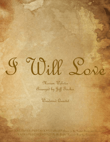 I Will Love