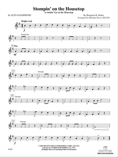 Stompin' on the Housetop: E-flat Alto Saxophone