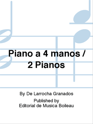 Piano a 4 manos / 2 Pianos