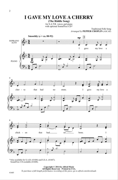 I Gave My Love a Cherry