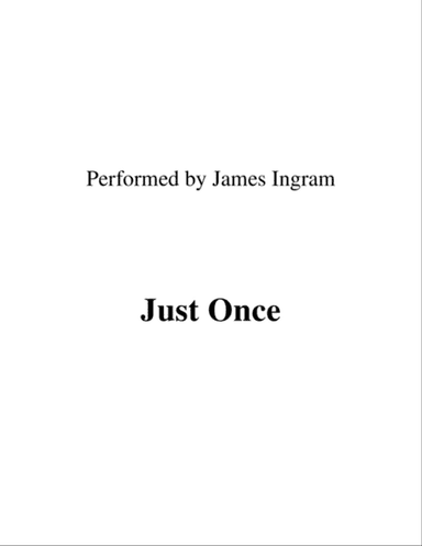 Just Once