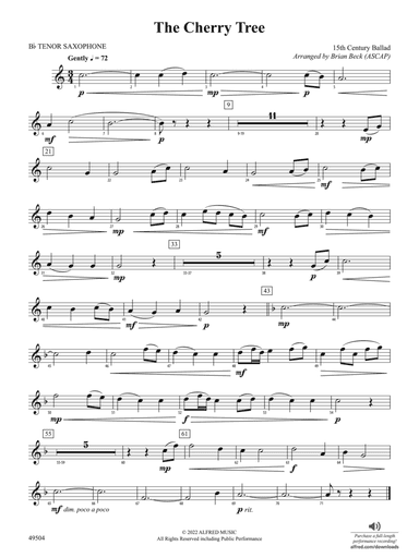 The Cherry Tree: B-flat Tenor Saxophone