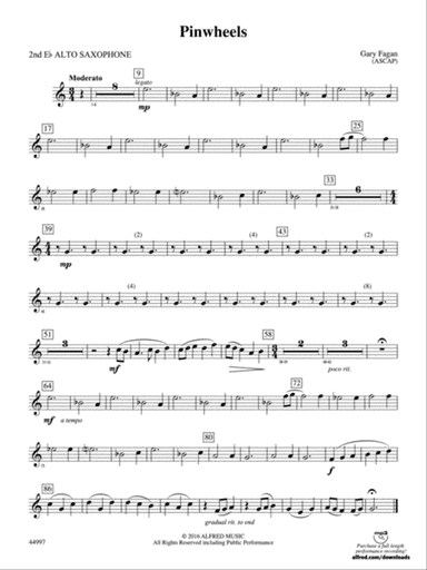 Pinwheels: 2nd E-flat Alto Saxophone