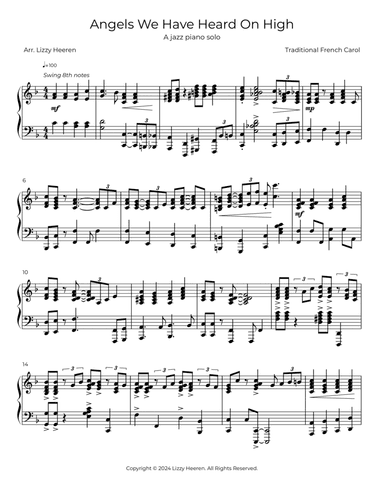 Angels We Have Heard on High - Jazz Piano