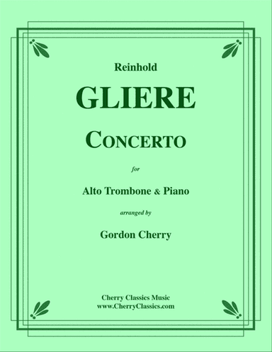 Concerto for Alto Trombone with Piano accompaniment reduction