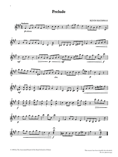 Prelude from Graded Music for Tuned Percussion, Book II