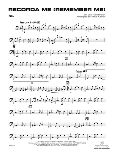 Recorda Me: String Bass