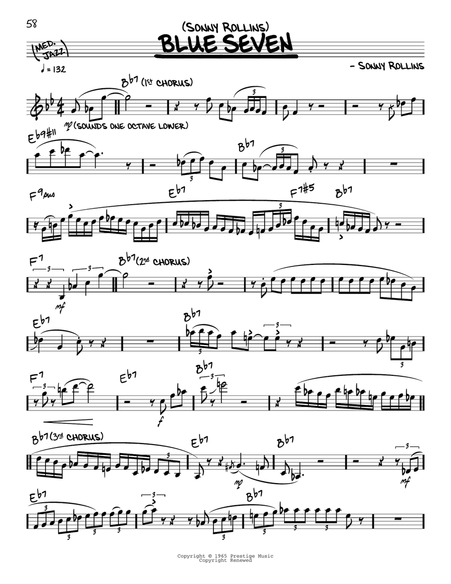 Blue Seven (solo only)