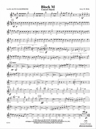 Block M: E-flat Alto Saxophone