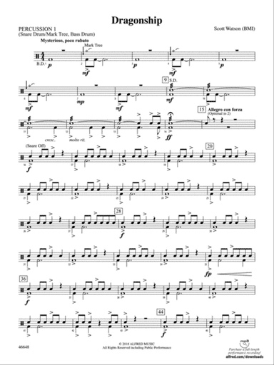 Dragonship: 1st Percussion